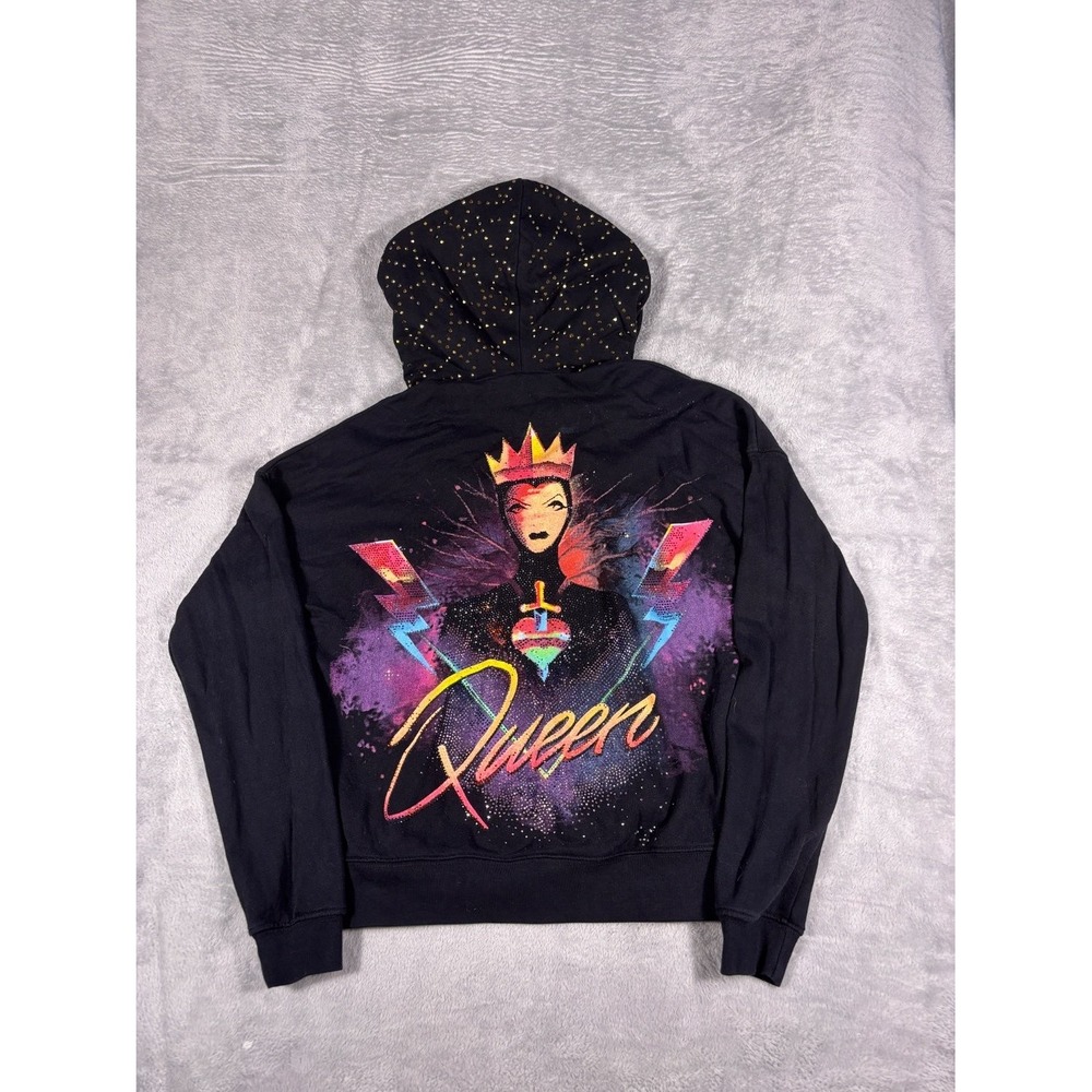 Disney Queen Full Zip Hoodie Sweatshirt Villains X Theblonds Evil Rhinestone XS